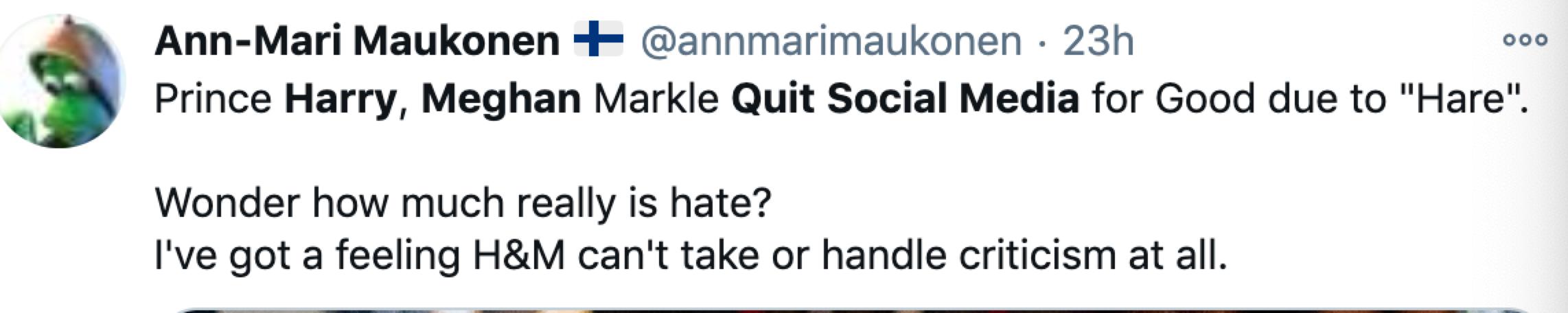 喷子太多，网暴把哈梅夫妇都吓跑了？