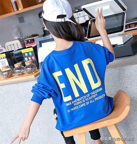 童装韩系风中大童,中大童装8-16岁运动衣