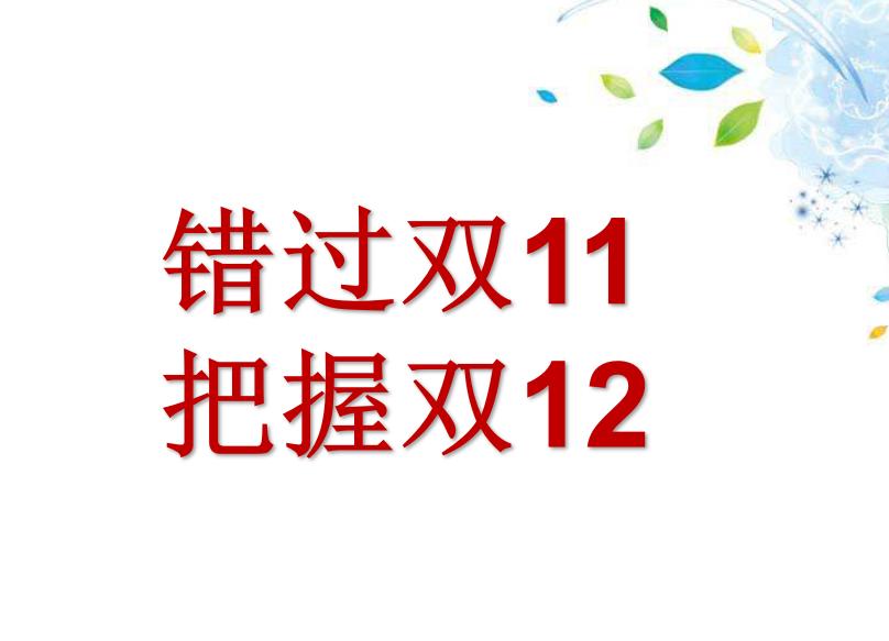 错过双11该何去何从,错过了双11的报名活动