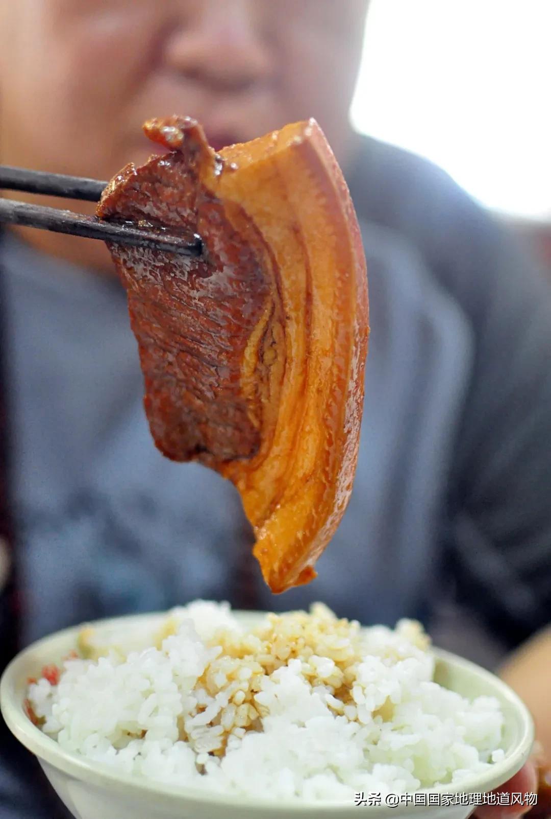 济南把子肉和干饭的区别,正宗的干饭把子肉