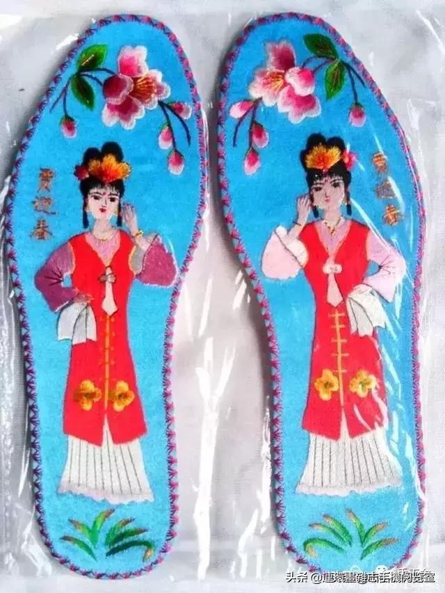 手工绣花鞋垫纯手工鞋垫,最厉害的鞋垫