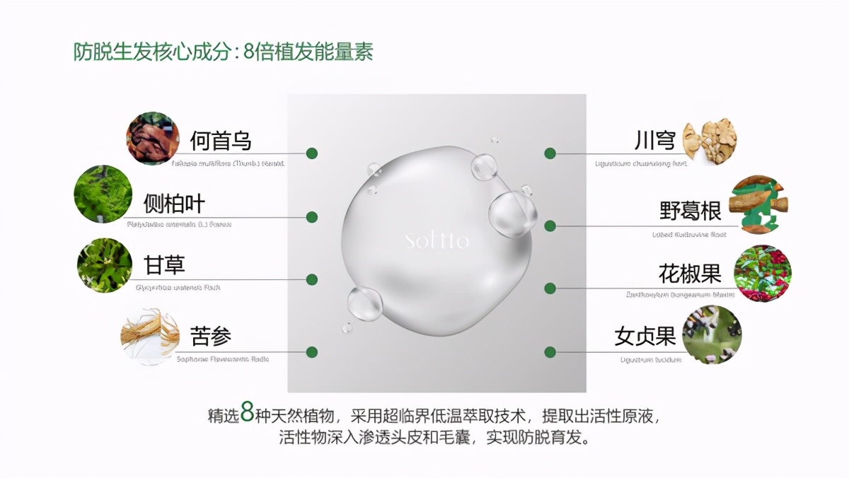 索芙特密绿瓶防脱洗发水,索芙特防脱固发洗发水