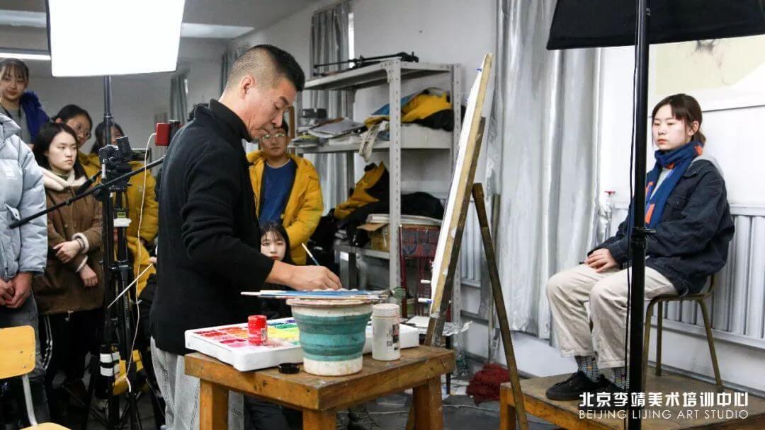 北京李靖画室美术培训班,李靖画室半身像