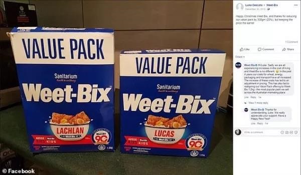 减量不减价,被中国消费者带火的澳洲土豪麦片被爆缩水