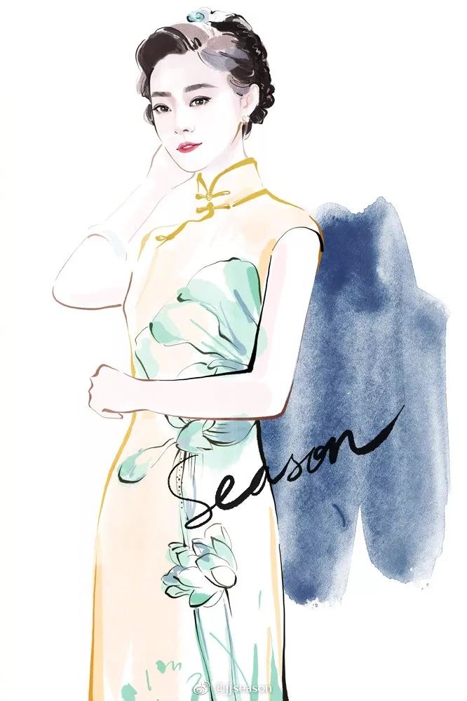 精美水墨插画,那些浪漫的水墨画插画