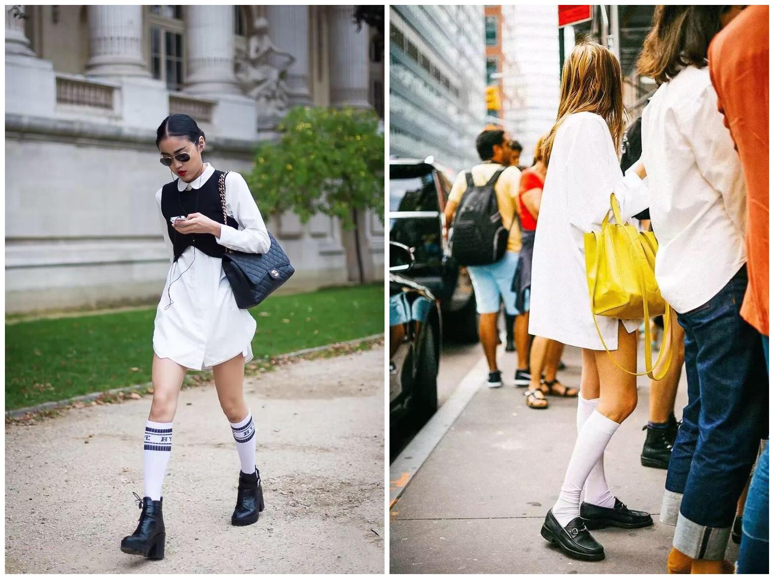 又好看又潮的中筒袜,适合夏天穿的中筒袜高颜值