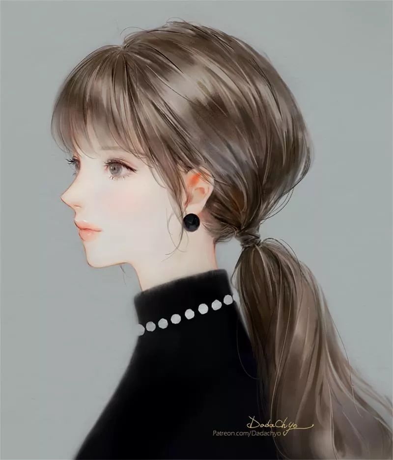 大佬画动漫人物仙气十足手绘,大佬画的古风图手绘