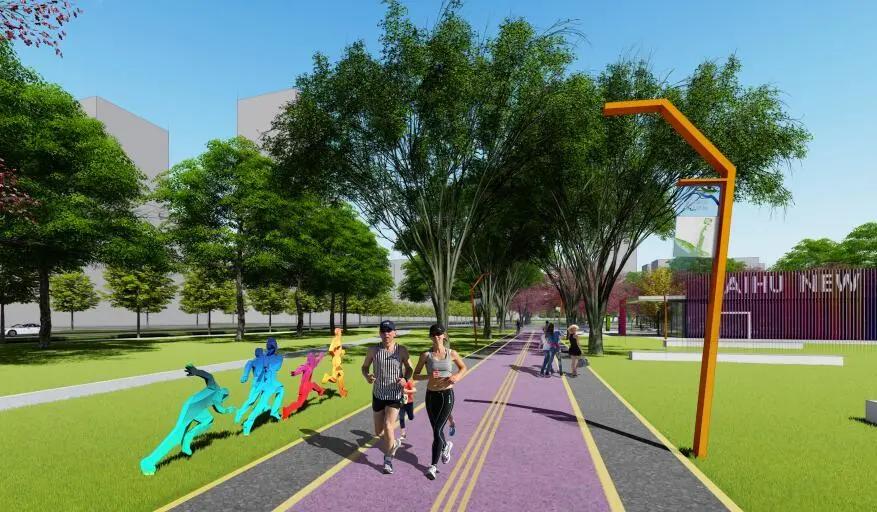 无锡尚贤河湿地夜光跑道路线,无锡古运河慢行步道