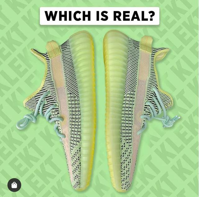 350黑天使椰子鞋真假对比,椰子350白黄变色真假对比