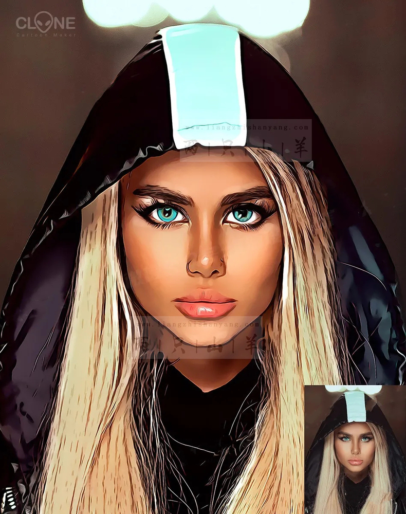 照片变卡通画一键生成,照片一键变成卡通漫画