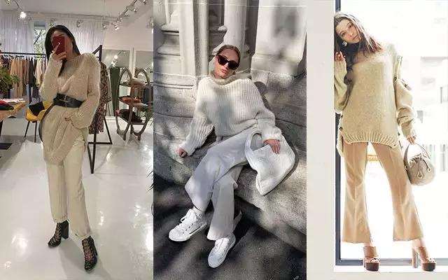 黑色阔腿裤加长版垂感慵懒风秋冬,秋冬慵懒感阔腿裤