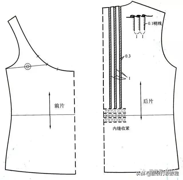 服装制版常用尺寸整理,服装衬衫打版制版图