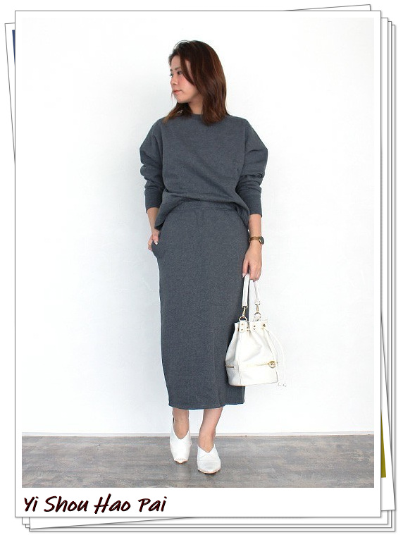 无帽灰色卫衣怎么搭配才好看,灰色无帽卫衣穿搭图片