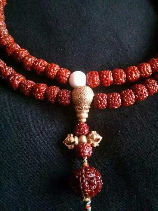 藏式龙鳞纹小金刚包浆,藏式小金刚108颗包浆