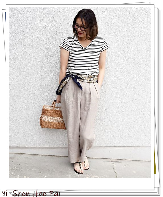 日系亚麻裤,亚麻裤搭配什么上衣好看