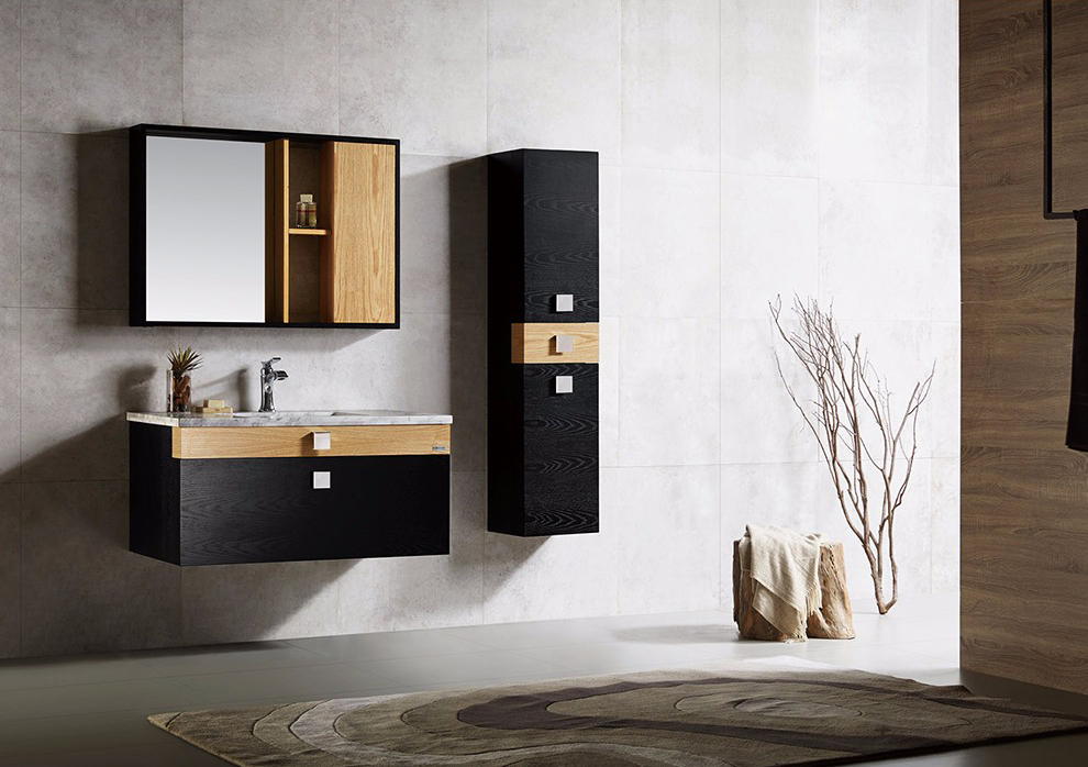 黑色法式赫本风独特设计高级感,高级黑轻奢风格卫生间