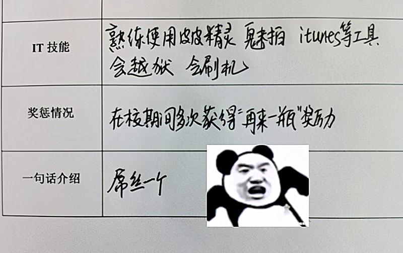 大学生奇葩求职简历,hr奇葩的简历