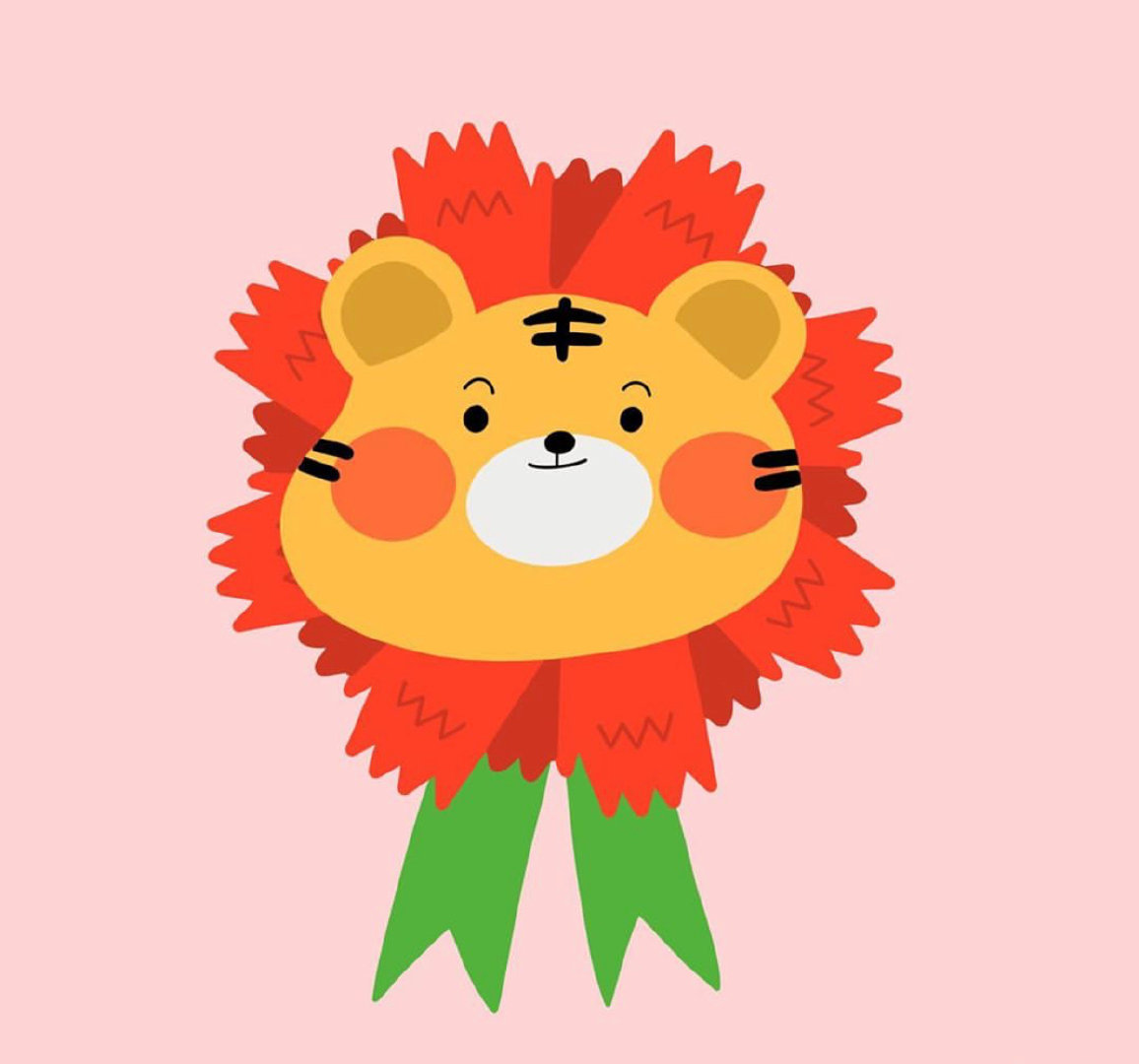 卡通老虎送福头像,漂亮老虎头像霸气卡通