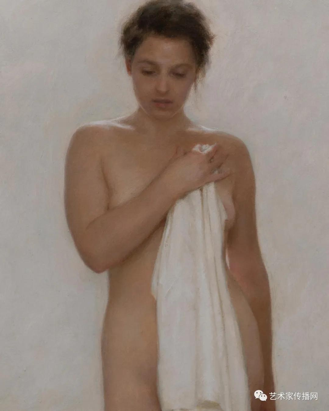 美国写实油画大师作品欣赏,写实油画中国女肖像脸部调色技巧