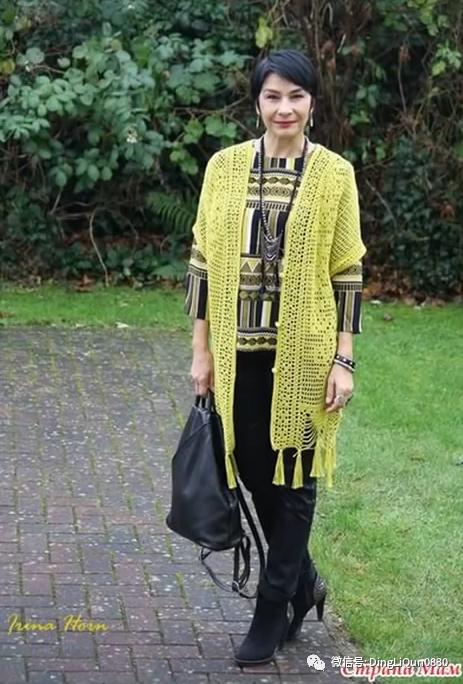 中老年人女冬季针织衫教程,针织中老年女装新款