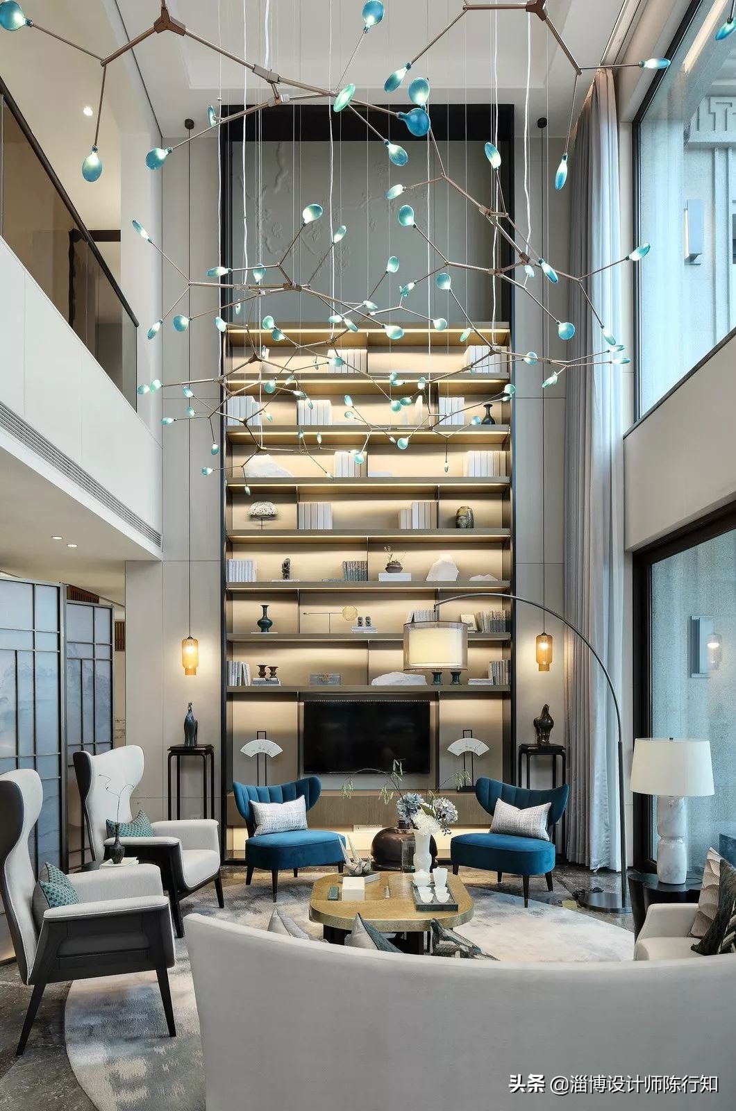 三居室新中式风格设计实景,轻奢新中式房屋设计装修风格