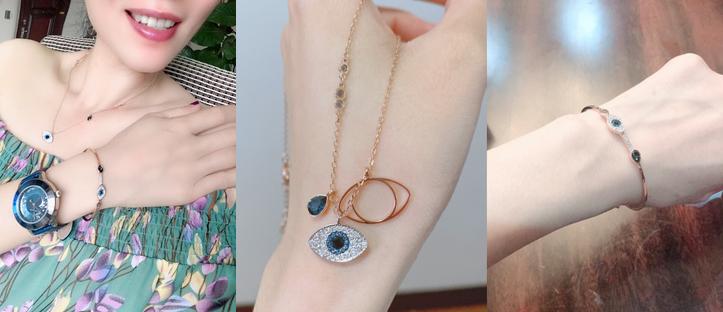 气质女生适合戴什么首饰,施华洛世奇粉色蓝色哪款好看