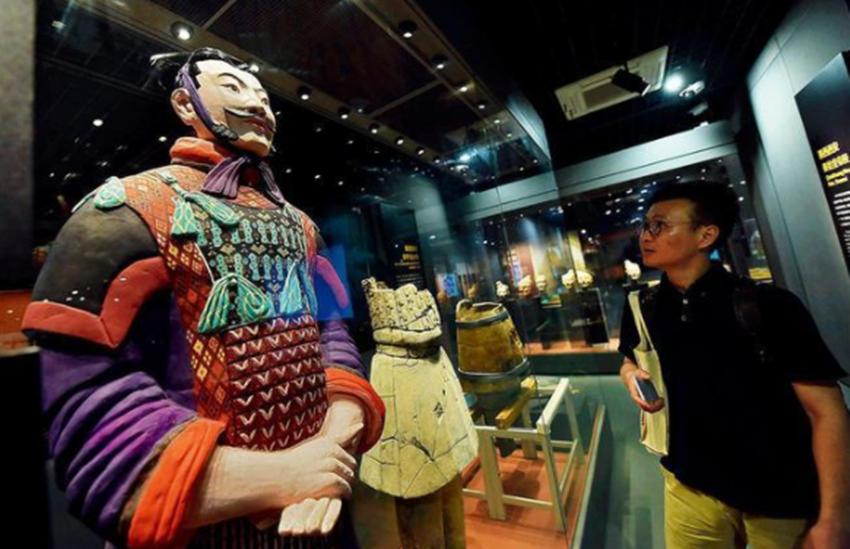 兵马俑颜色还原,兵马俑色彩复原