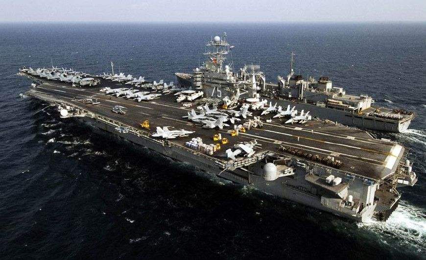 003型航空母舰最新进展,美国现有几艘航空母舰在世界各地