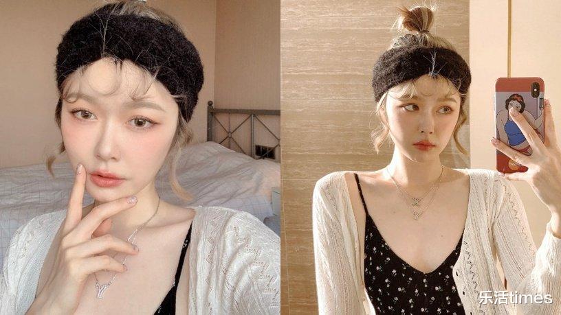 彩虹发带怎么戴才好看,戴发带怎么戴才好看