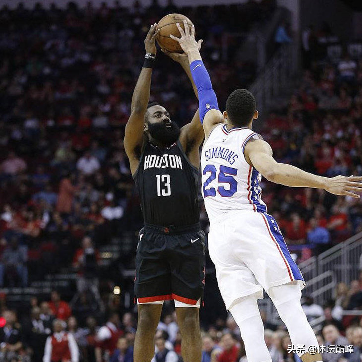 哈登血帽戴维斯,巅峰重现哈登38分准三双主导逆转