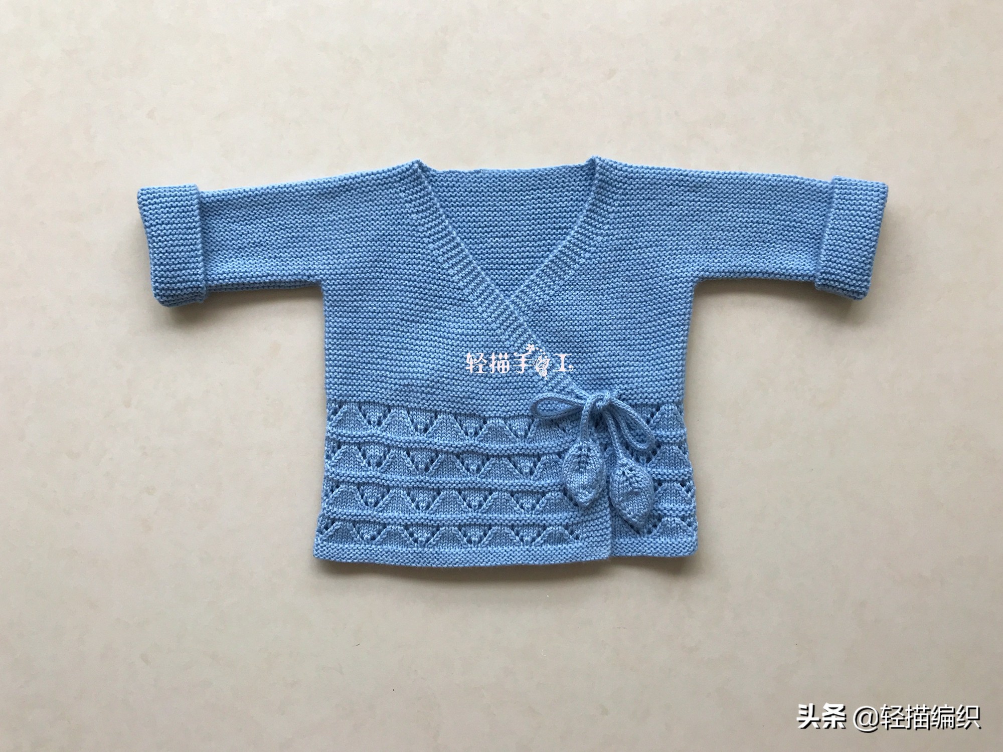 婴儿斜襟开衫针织教程,100种婴儿开衫花样新款