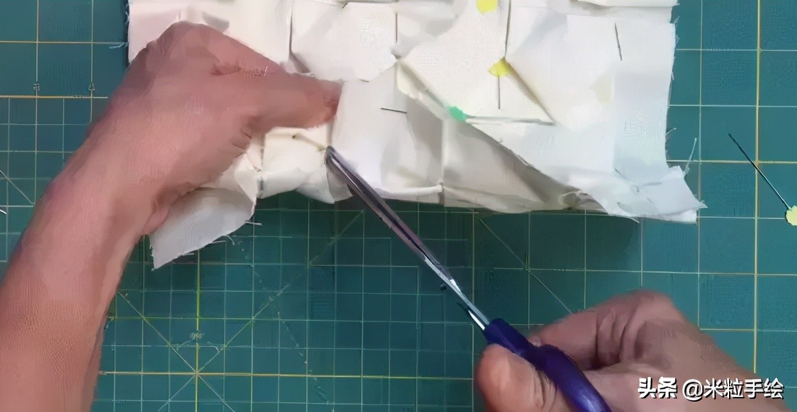 如何制作交叉条纹图案衣服,菱形格针织衣