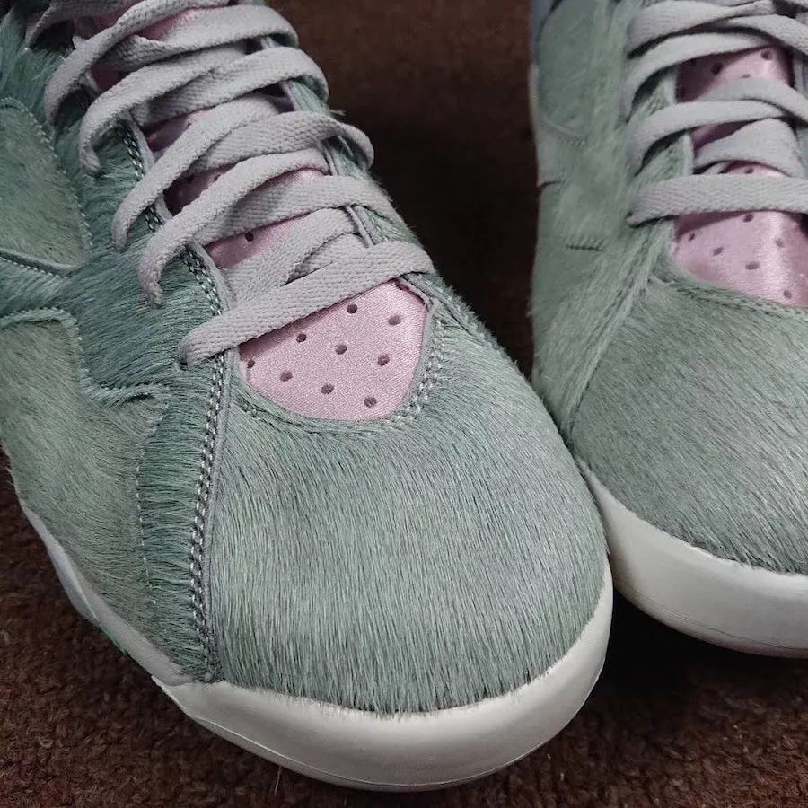 aj7兔八哥粉色细节图,兔八哥aj7球鞋