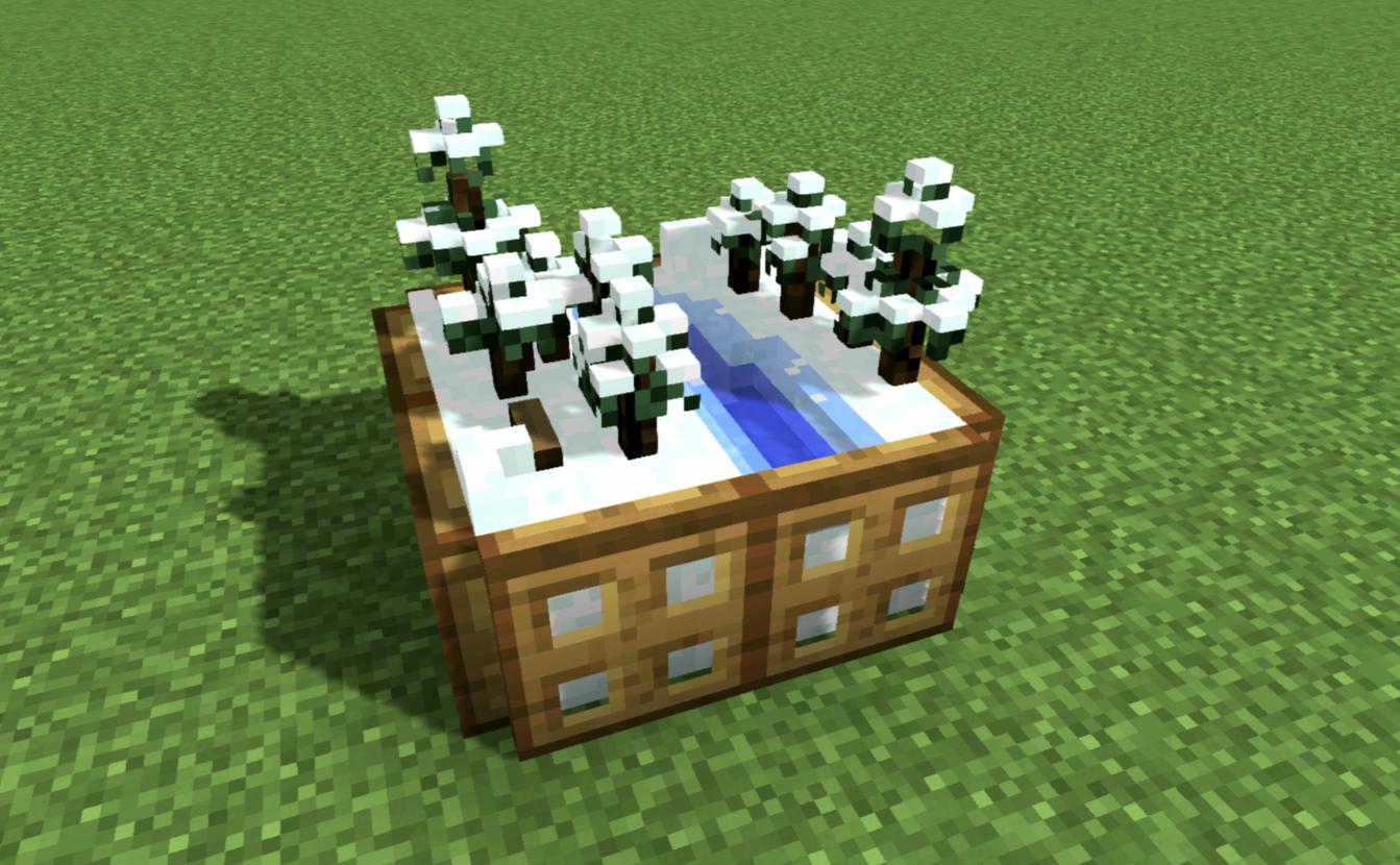 我的世界针叶林微缩群系模型,我的世界微缩群系模型大全