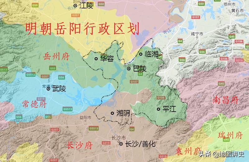 岳阳和巴陵有什么渊源,岳阳行政区划历史演变图