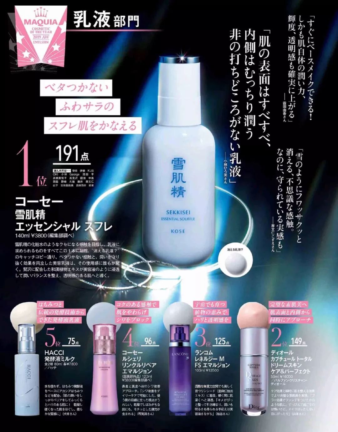 2018护肤彩妆单品排行,美妆品牌必买的护肤品推荐女士用