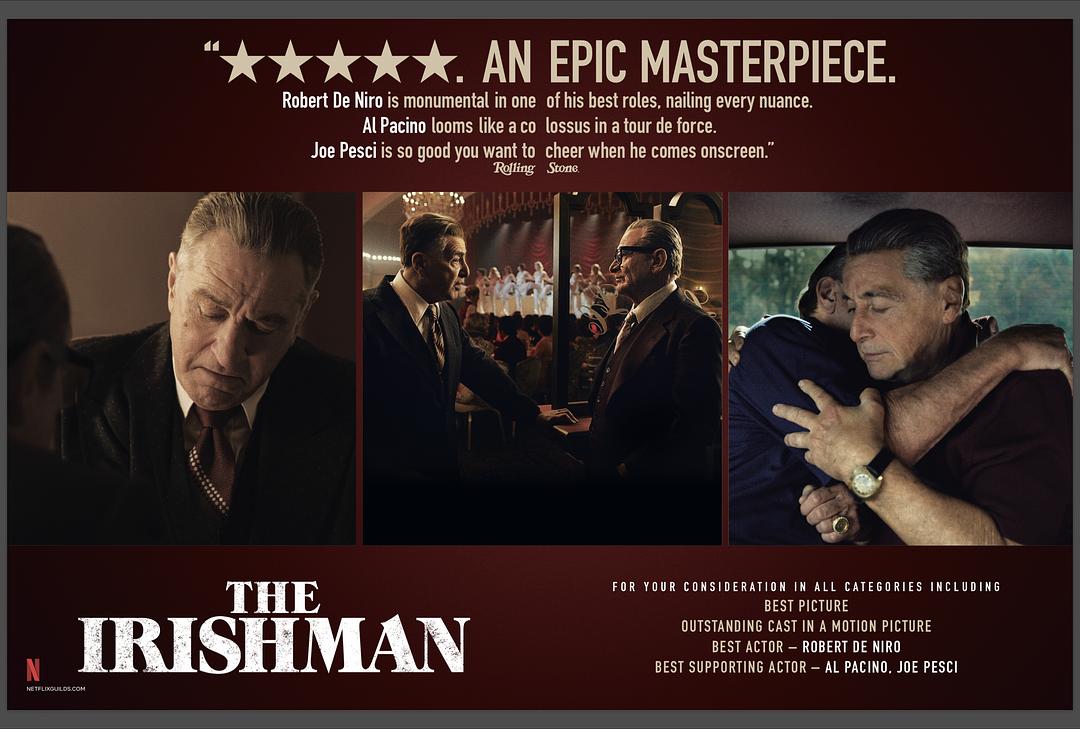 史诗级黑帮电影《爱尔兰人》,揭秘前工会领袖吉米·霍法的失踪案