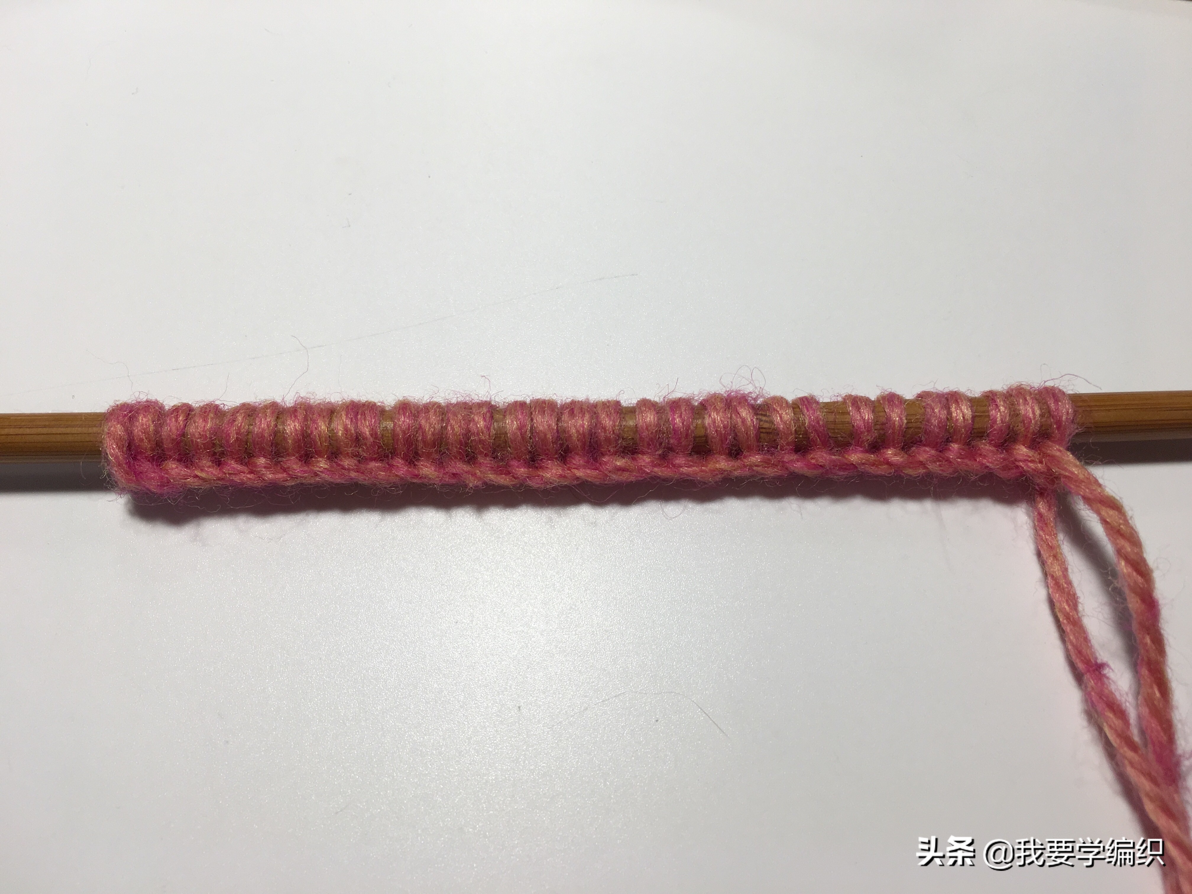 波浪围巾钩织教程,棉花糖毛线编织波浪围巾