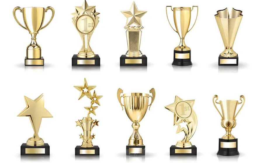 儿童画父亲节礼物,父亲节的奖杯儿童画