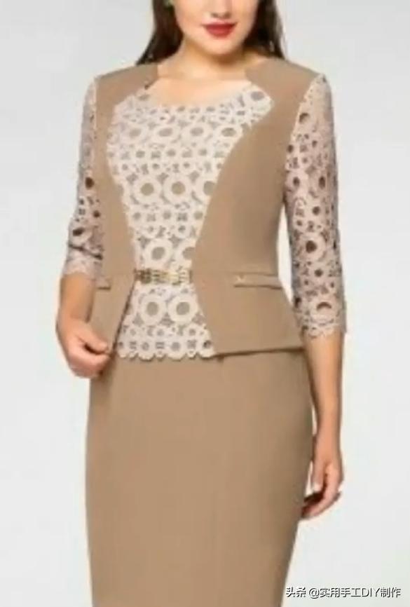 布艺背心套裙,妈妈装40-50岁洋气时髦新款套裙