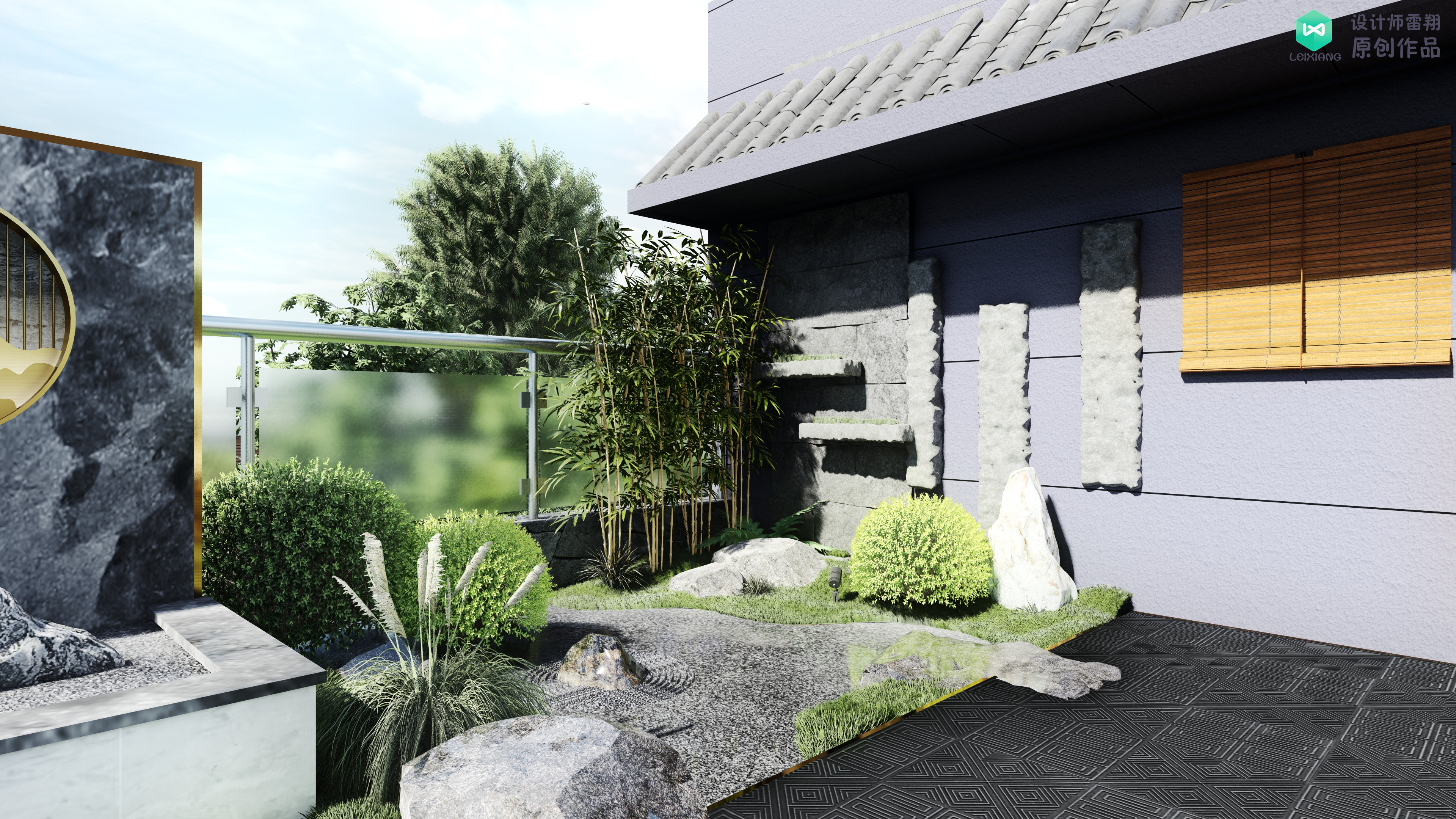 露台花园水泥地面如何铺装,水泥大露台如何改造好看