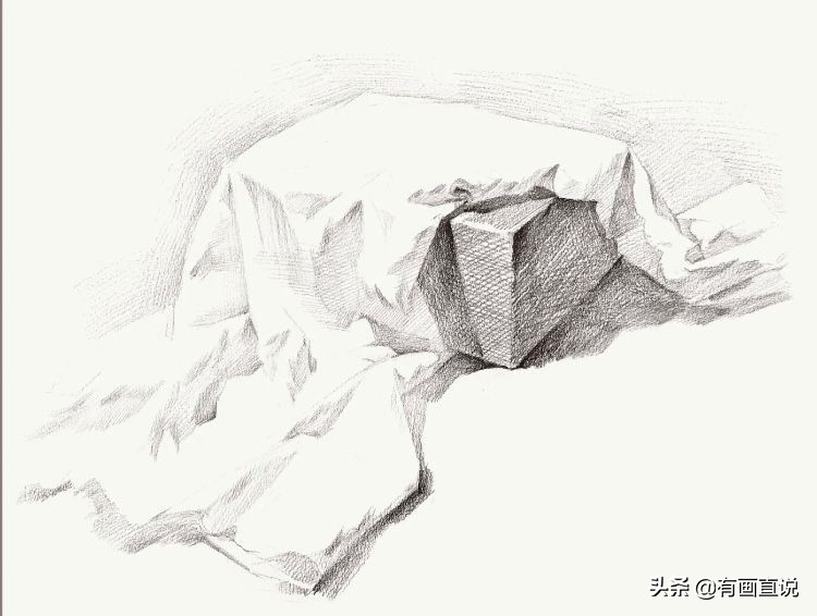 素描绘画中你容易忽略的细节，衬布和衣服的刻画，分享课程素材