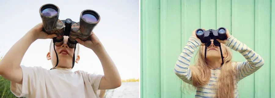 天眼射电望远镜儿童画,儿童创意画幼儿园大班望远镜