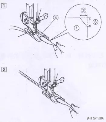 缝纫机针迹知识,缝纫机各种线迹说明及图解
