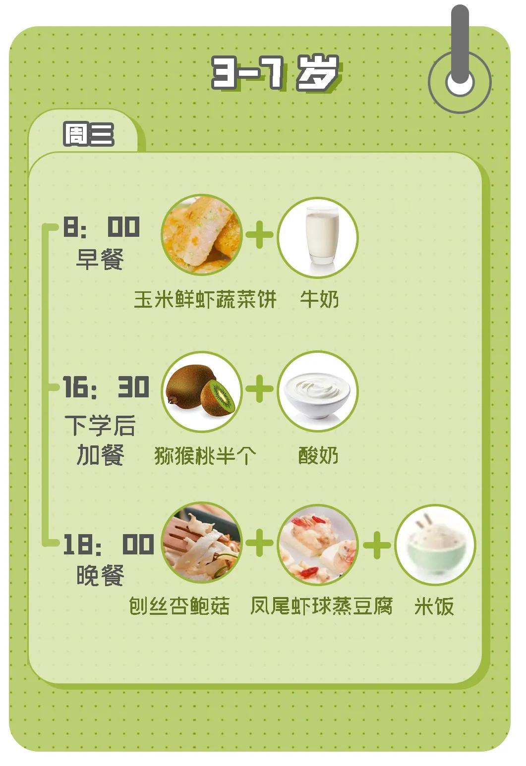 一日三餐不重样儿童营养餐,儿童一日三餐食谱4-12餐