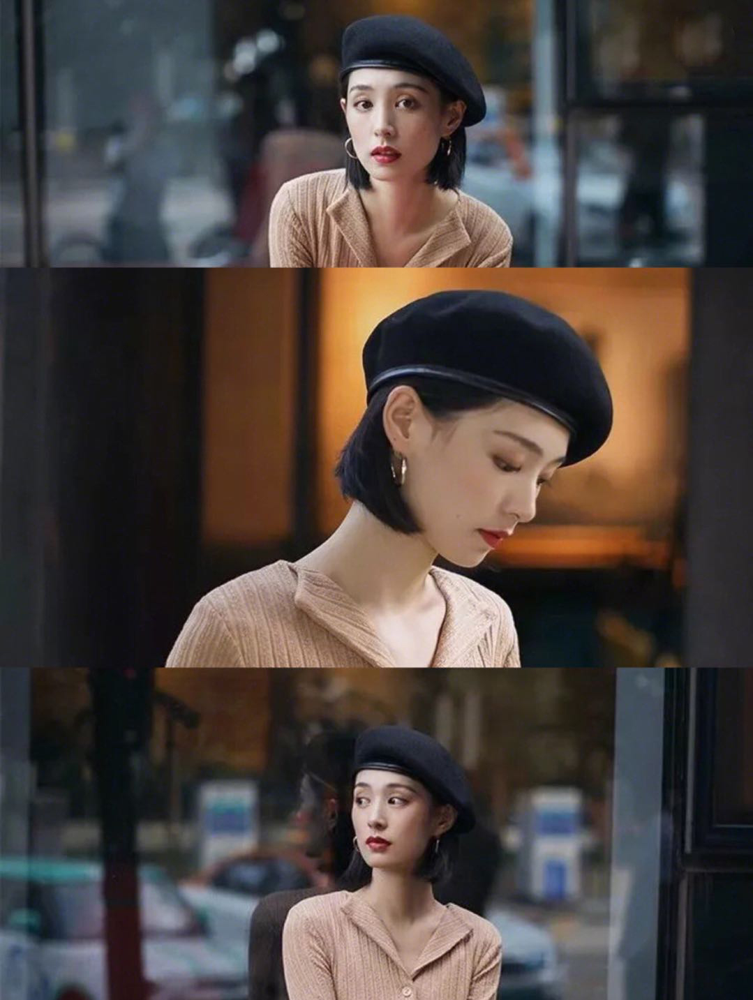 秋冬百搭超级好看贝雷帽,高级感穿搭冬季贝雷帽