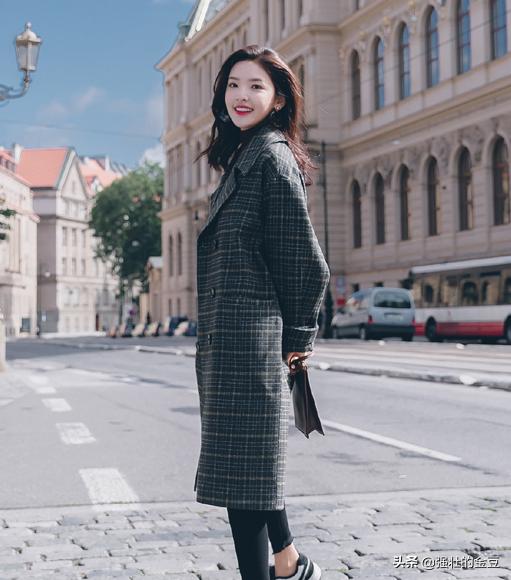 最新款秋冬加厚千鸟格大衣，25-30岁百搭显气质，变身最靓的妞