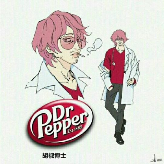 将饮料拟人成漫画人物,日本画师把饮料拟人化