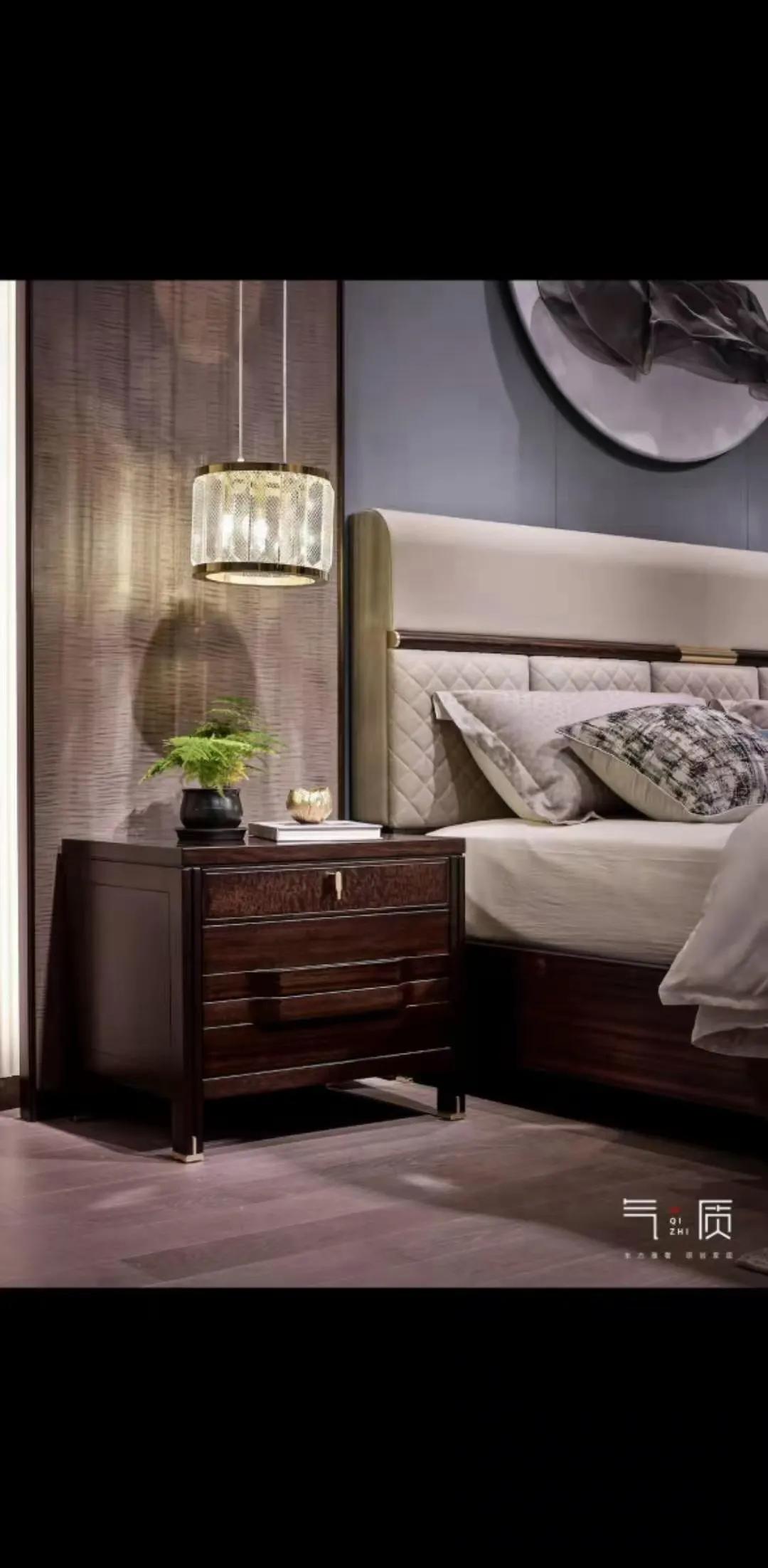 南洋迪克轻奢真皮沙发,轻奢新中式家具南洋迪克