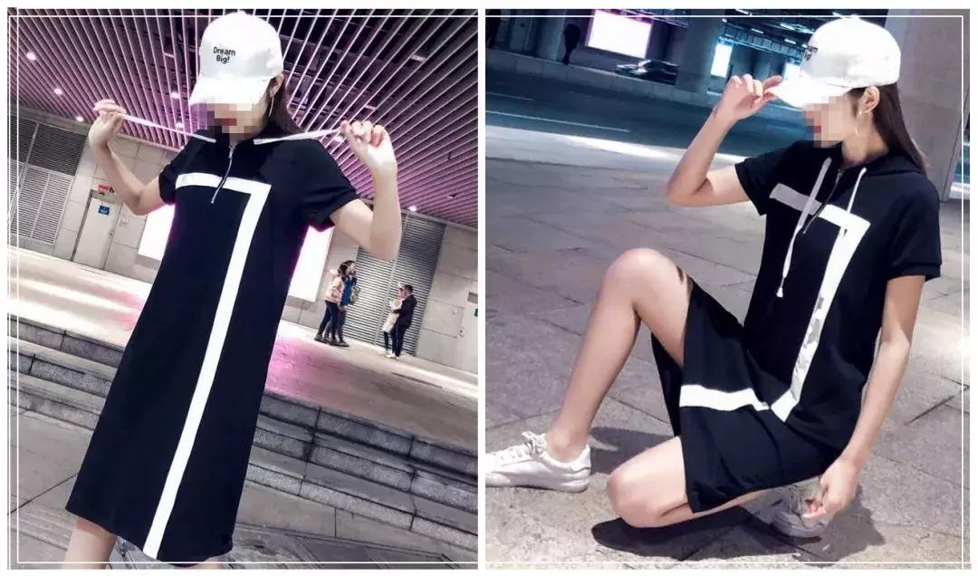 胖美女遮肉高档连衣裙,新款时尚韩版遮肉显瘦连衣裙